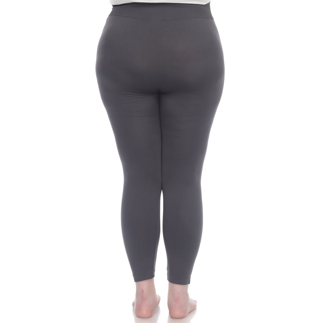 Plus Size Solid Leggings