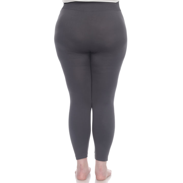 Plus Size Solid Leggings