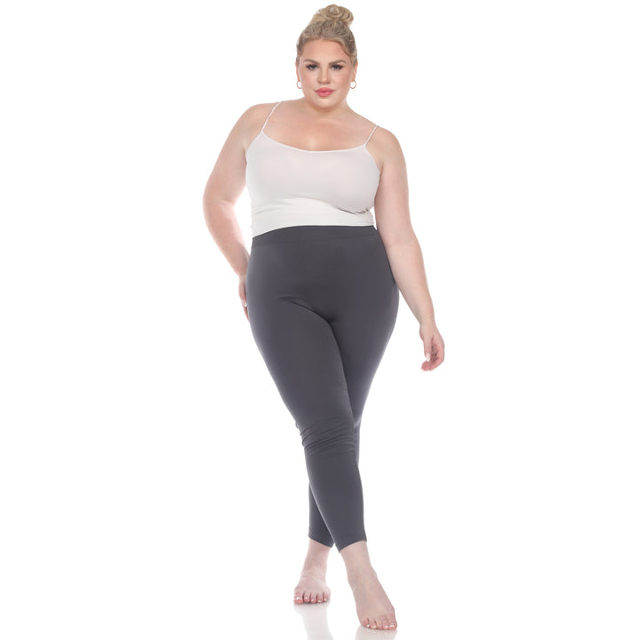 Plus Size Solid Leggings