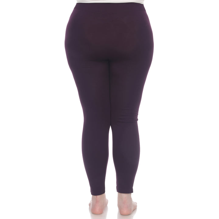 Plus Size Solid Leggings