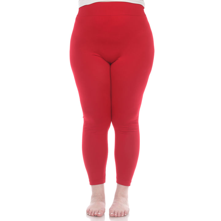 Plus Size Solid Leggings