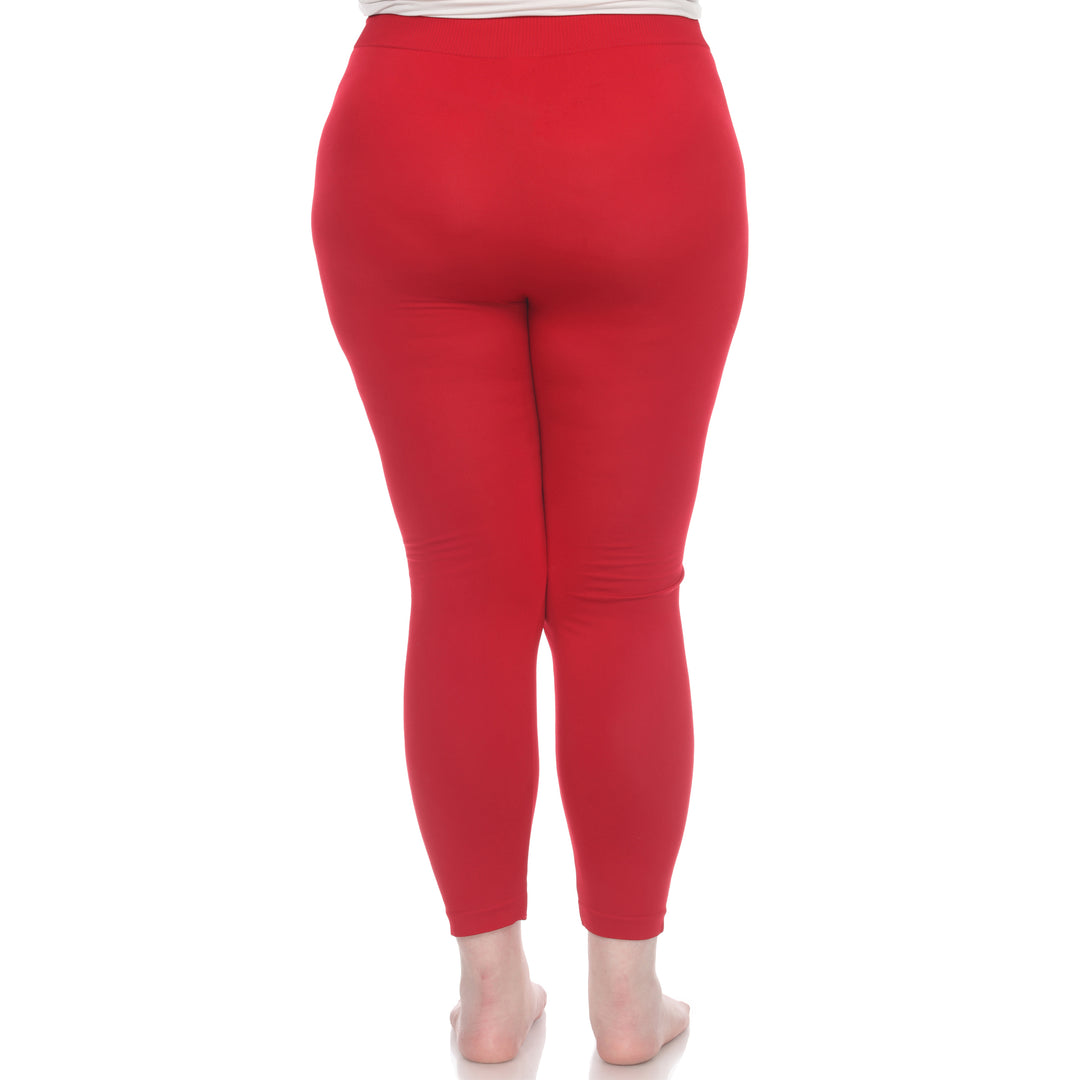 Plus Size Solid Leggings