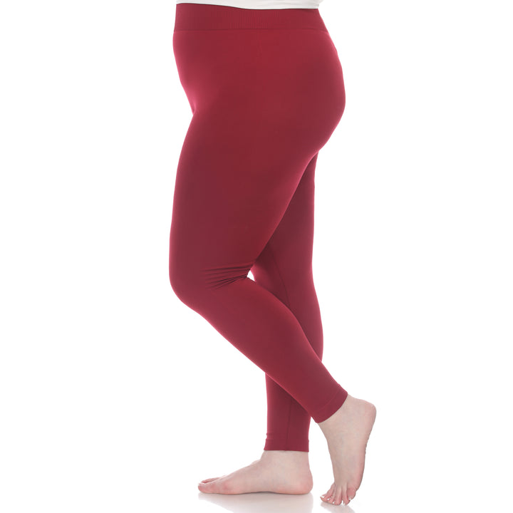 Plus Size Solid Leggings