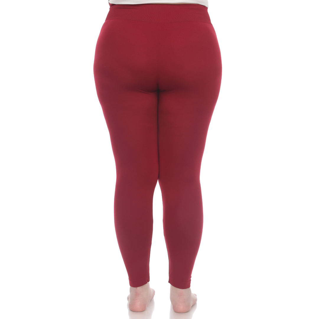 Plus Size Solid Leggings