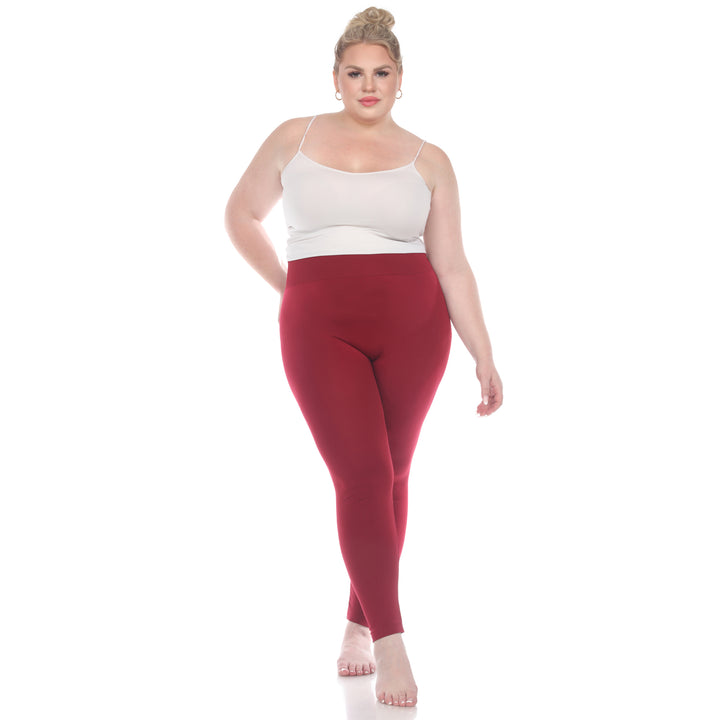 Plus Size Solid Leggings