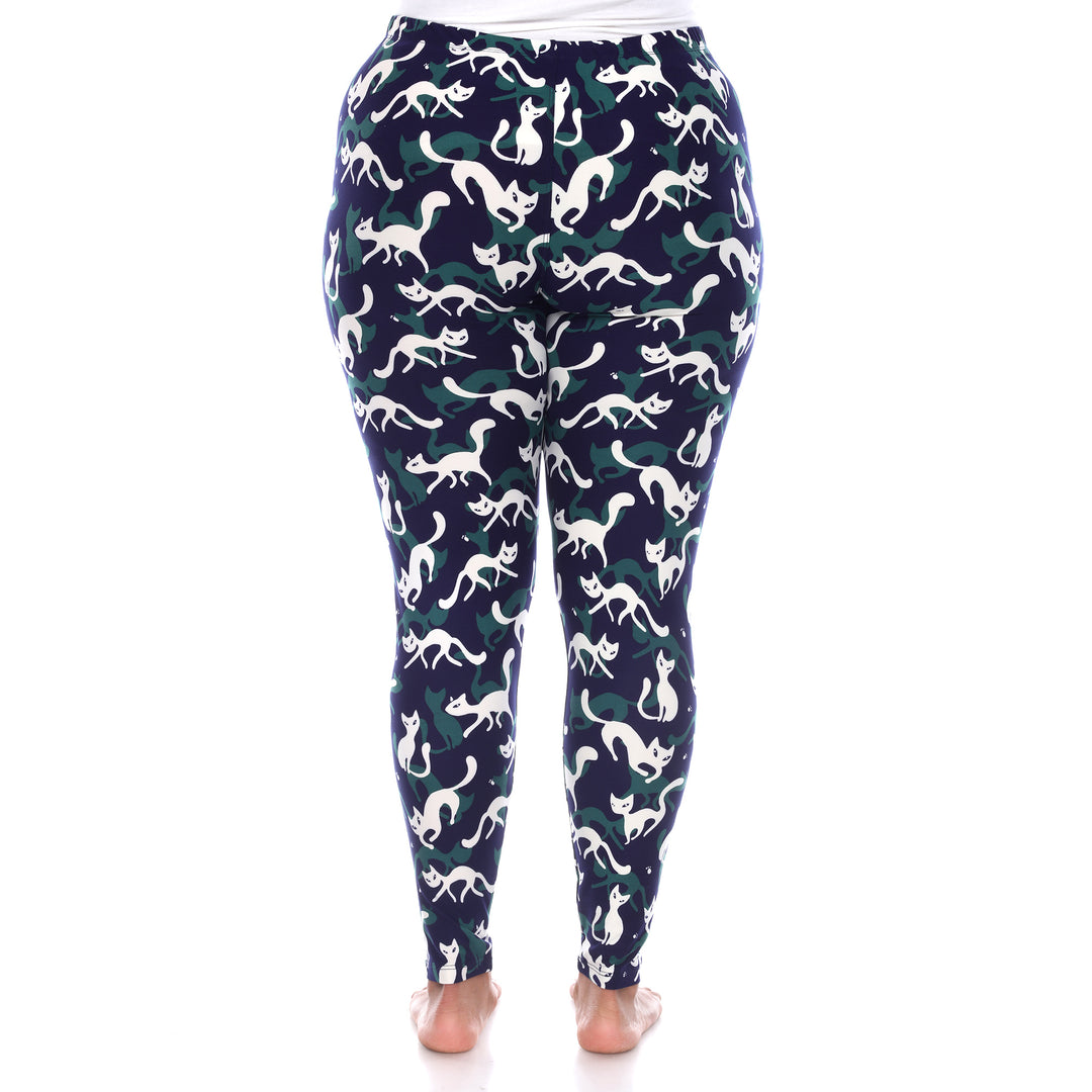 Plus Size Halloween Cat Leggings 2-Pack