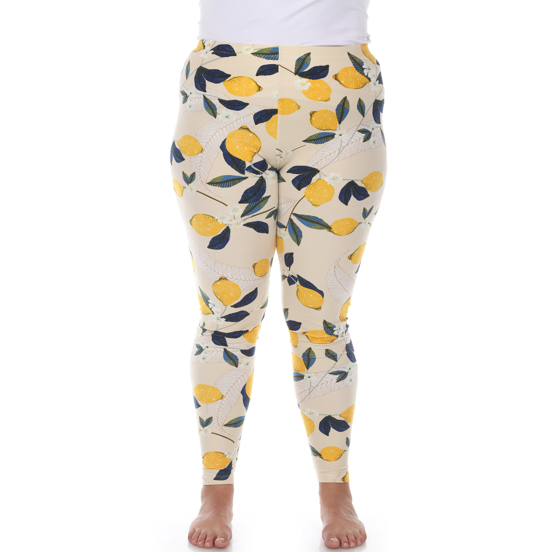 Plus Size Super Soft Tropical Printed Leggings