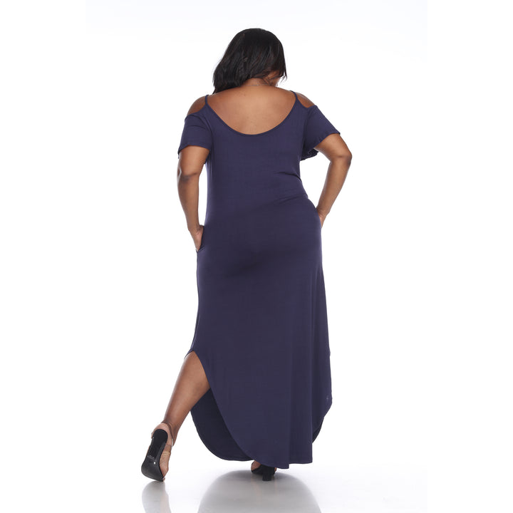 Plus Size Cold Shoulder Maxi Sundress