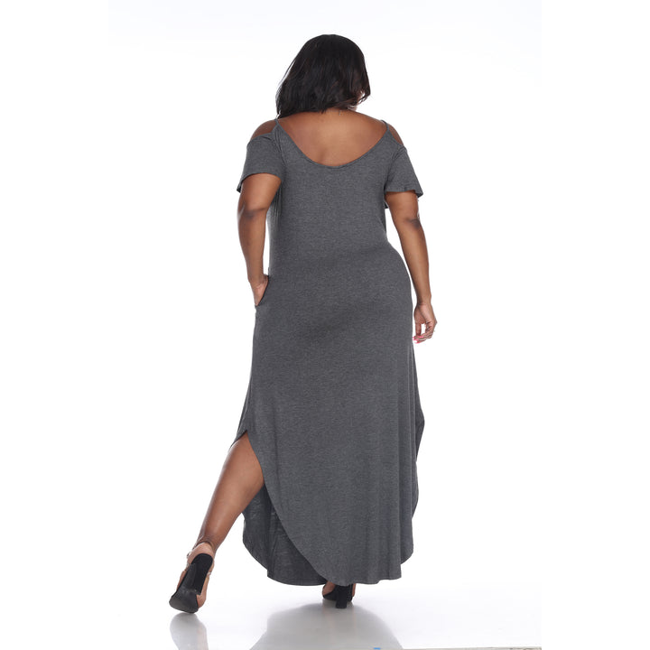 Plus Size Cold Shoulder Maxi Sundress