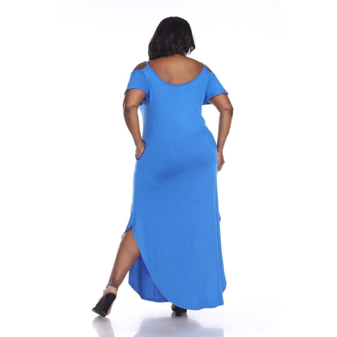 Plus Size Cold Shoulder Maxi Sundress