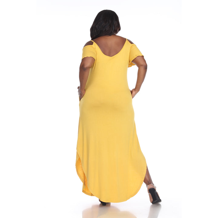 Plus Size Cold Shoulder Maxi Sundress