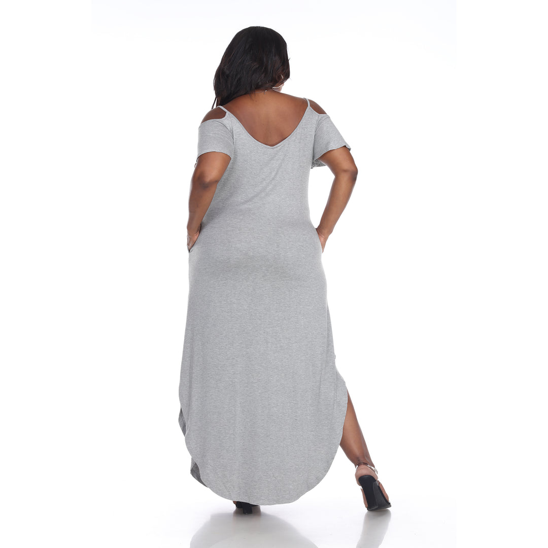 Plus Size Cold Shoulder Maxi Sundress