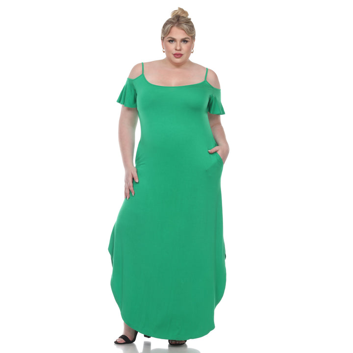 Plus Size Cold Shoulder Maxi Sundress