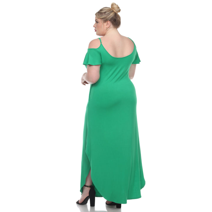 Plus Size Cold Shoulder Maxi Sundress