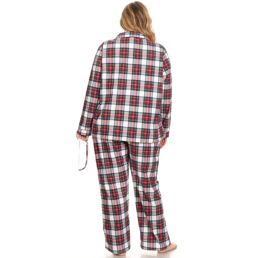 Women's Plus Size Three-Piece Pajama Set