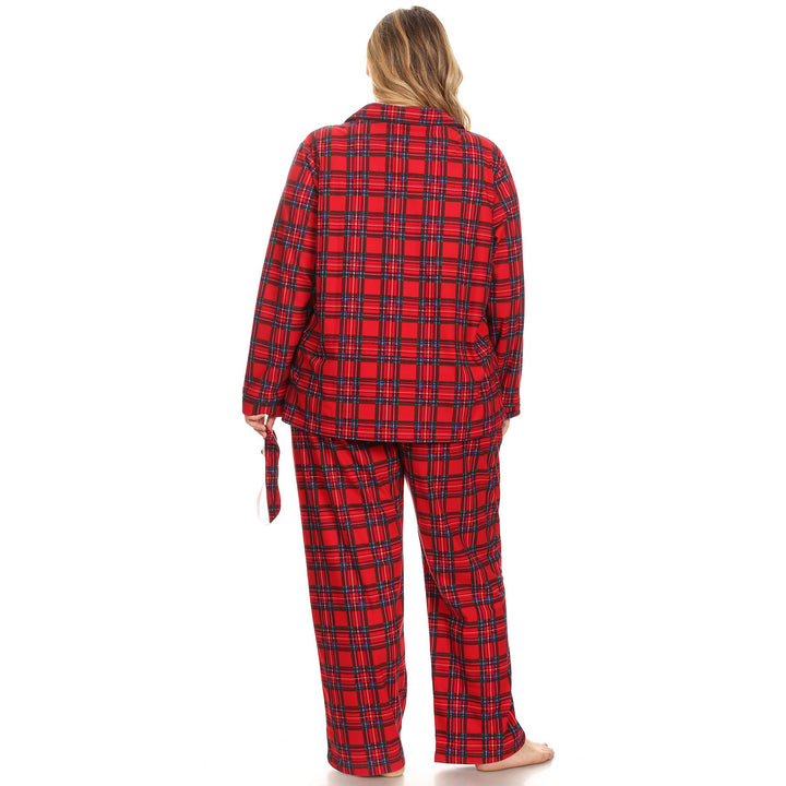 Women's Plus Size Three-Piece Pajama Set