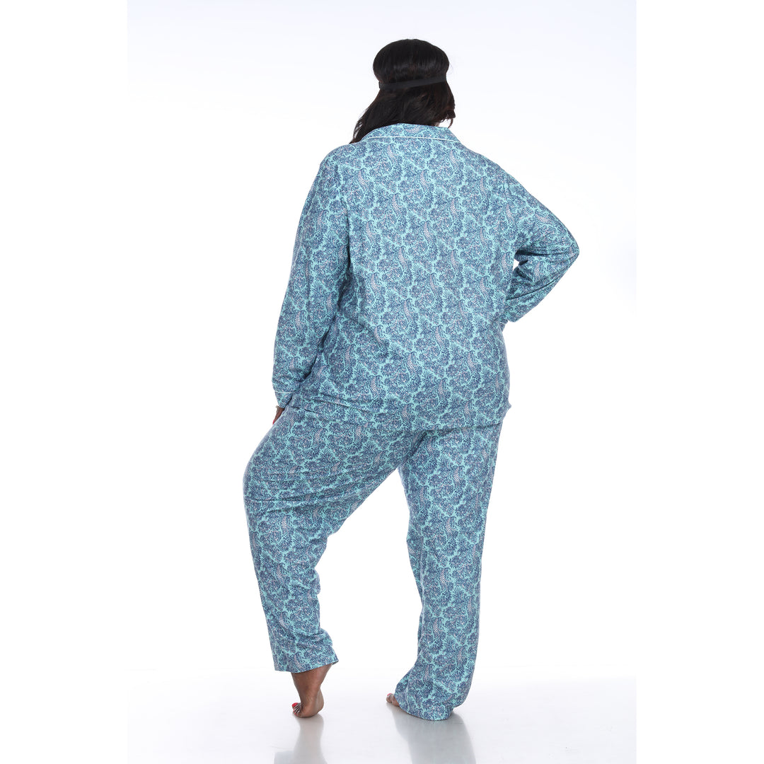 Women's Plus Size Three-Piece Pajama Set