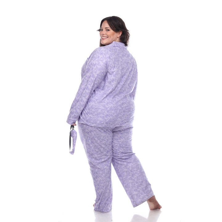 Women's Plus Size Three-Piece Pajama Set