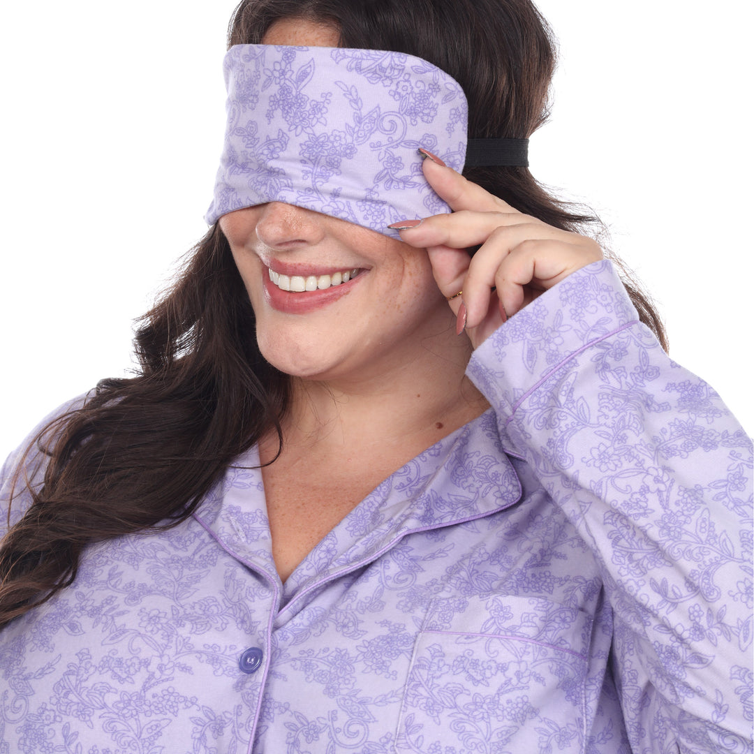 Women's Plus Size Three-Piece Pajama Set