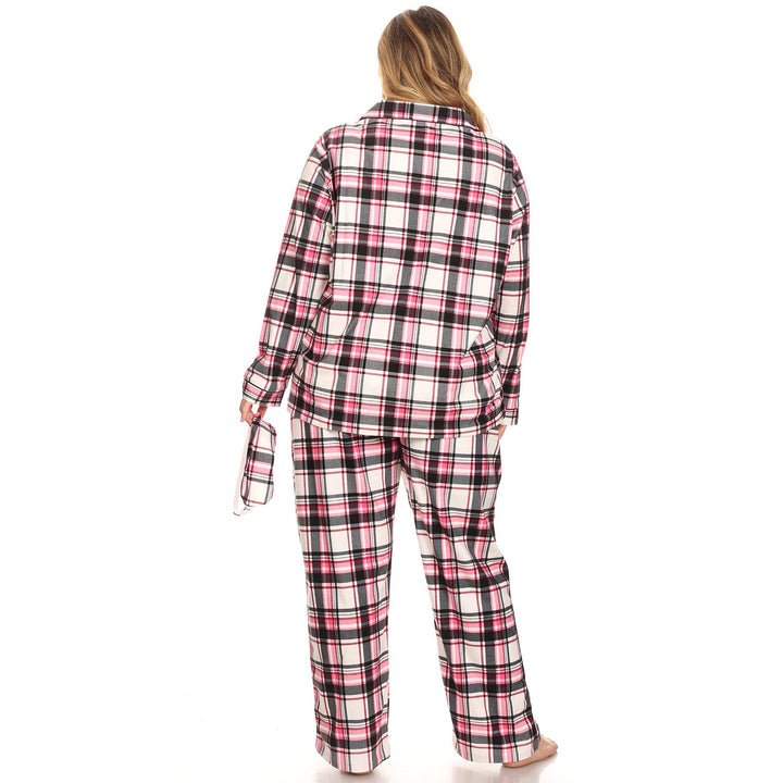 Women's Plus Size Three-Piece Pajama Set