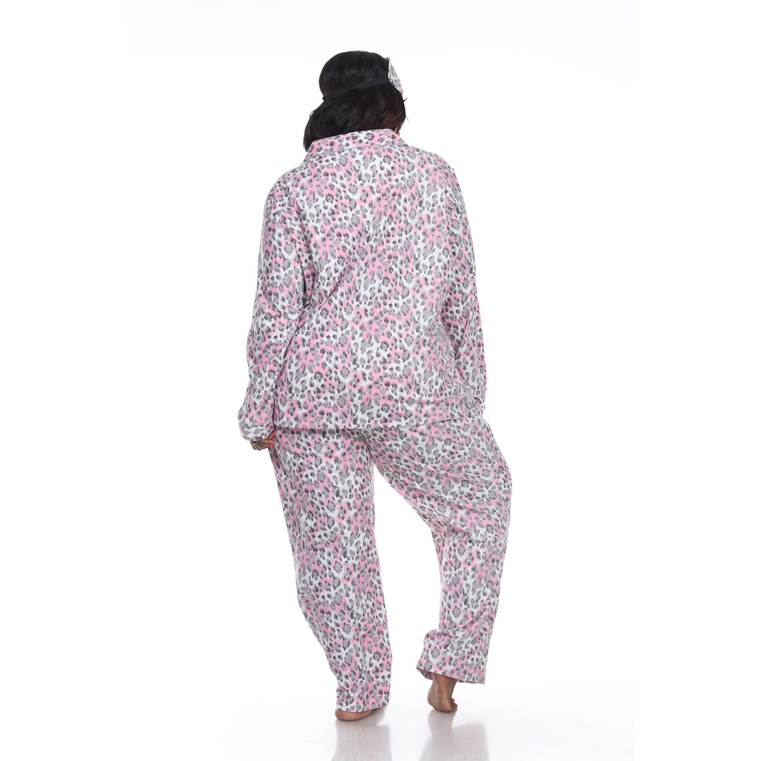 Women's Plus Size Three-Piece Pajama Set