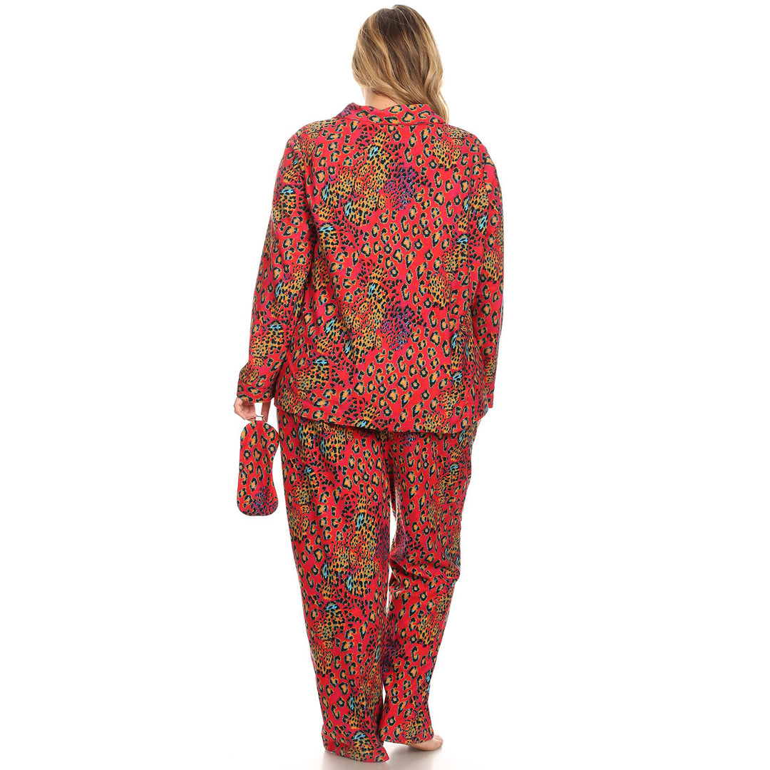 Women's Plus Size Three-Piece Pajama Set
