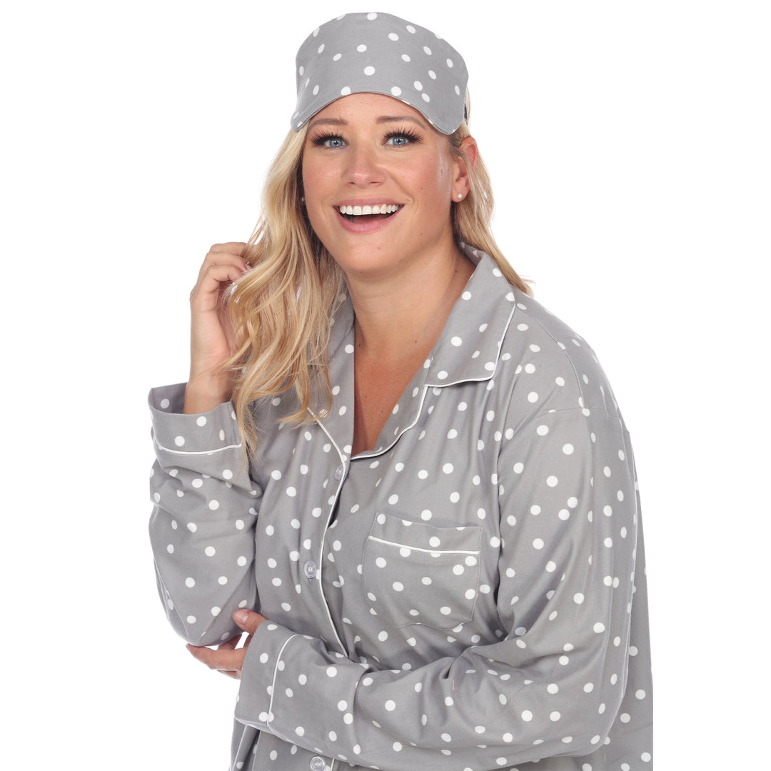 Women's Plus Size Three-Piece Pajama Set