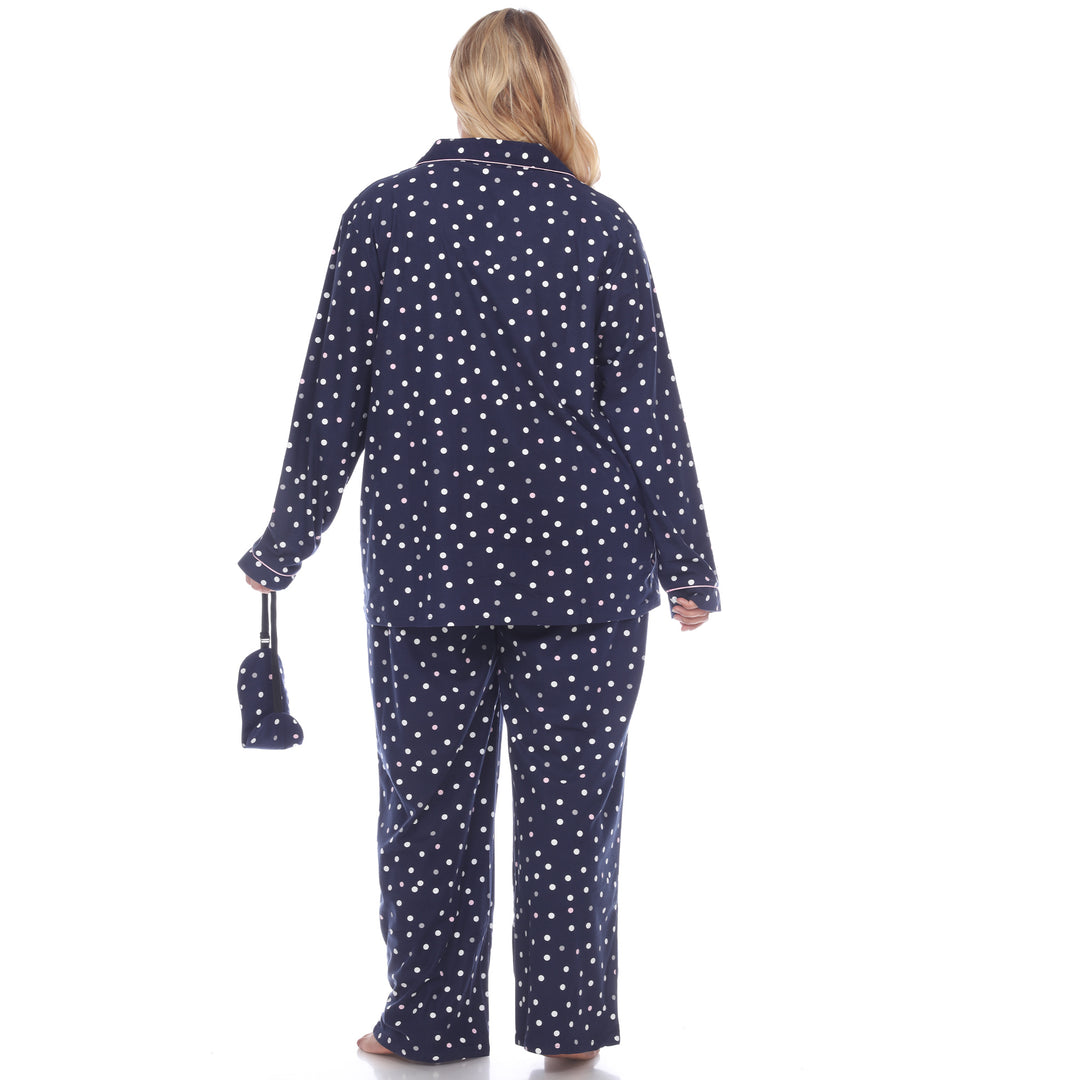 Women's Plus Size Three-Piece Pajama Set