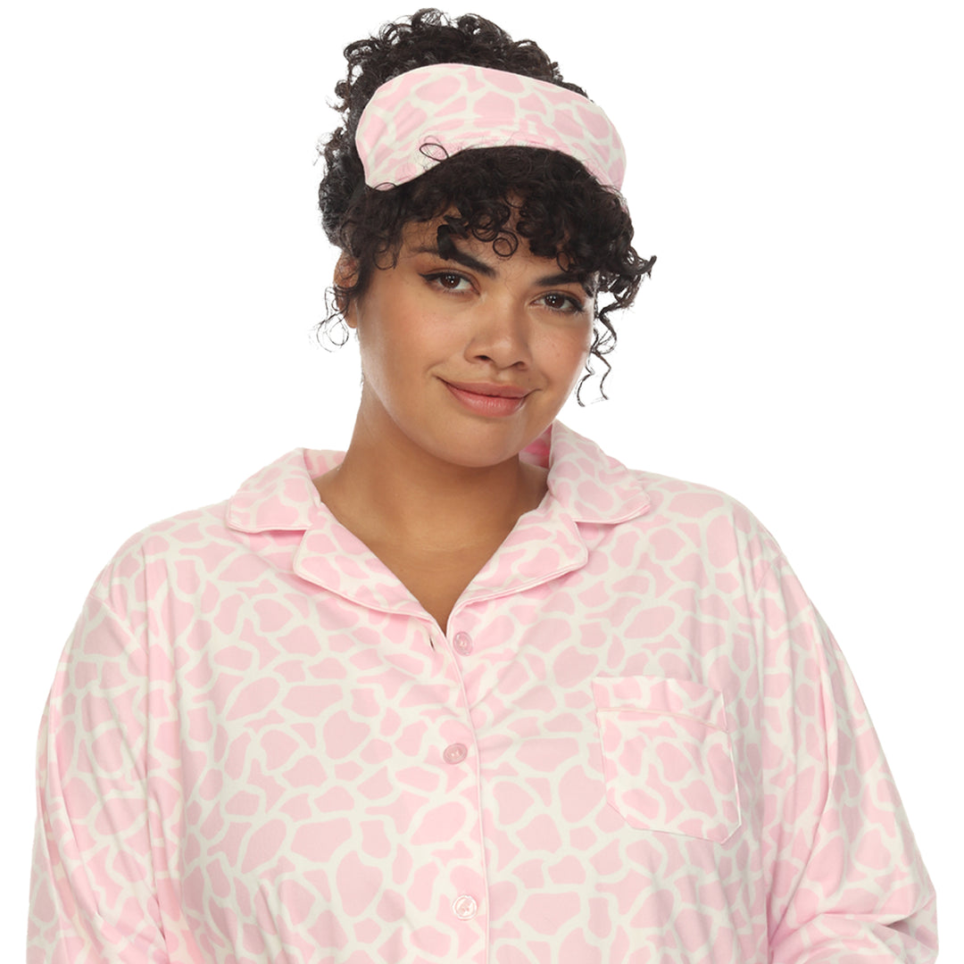 Women's Plus Size Three-Piece Pajama Set