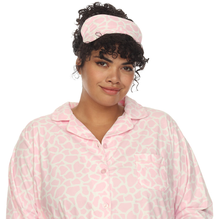 Women's Plus Size Three-Piece Pajama Set