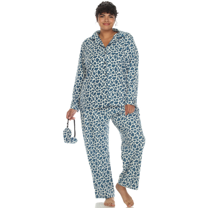 Women's Plus Size Three-Piece Pajama Set