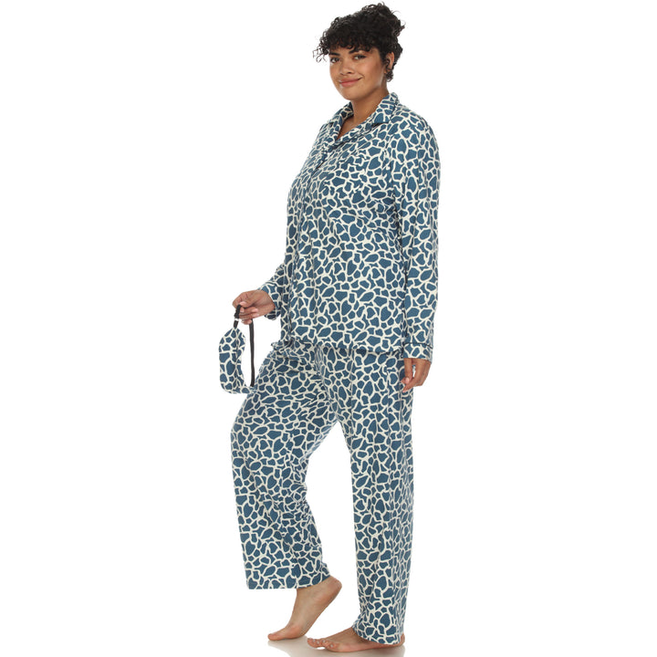 Women's Plus Size Three-Piece Pajama Set