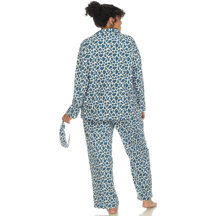 Women's Plus Size Three-Piece Pajama Set
