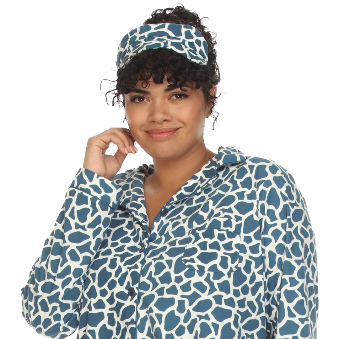 Women's Plus Size Three-Piece Pajama Set