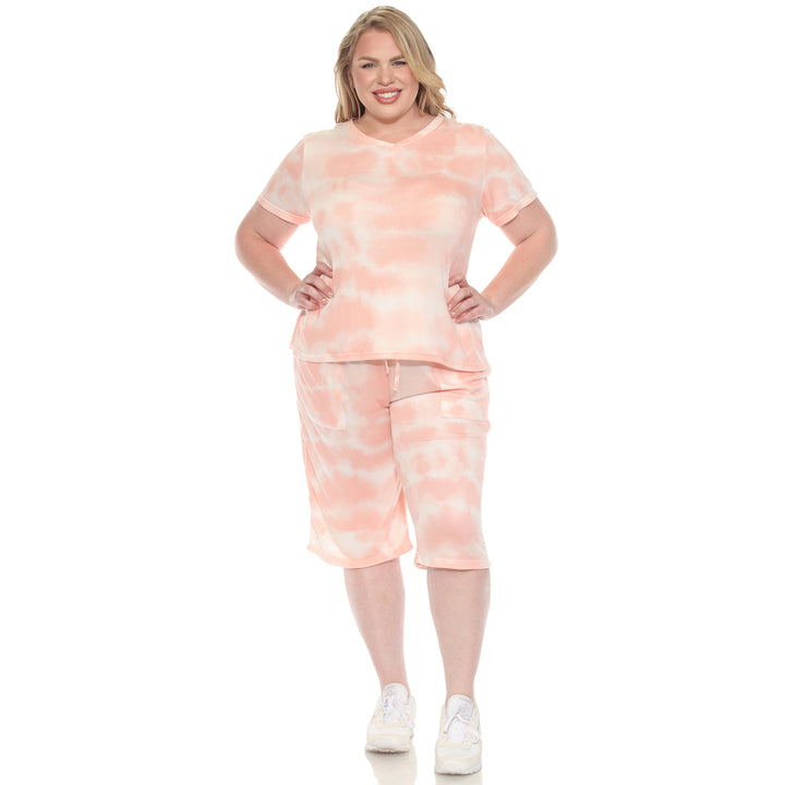 Plus Size Loungewear Set Pink