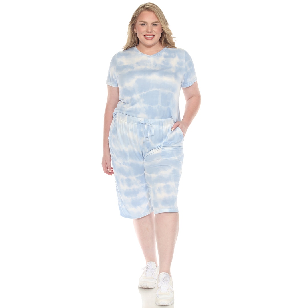 Plus Size Loungewear Set Blue