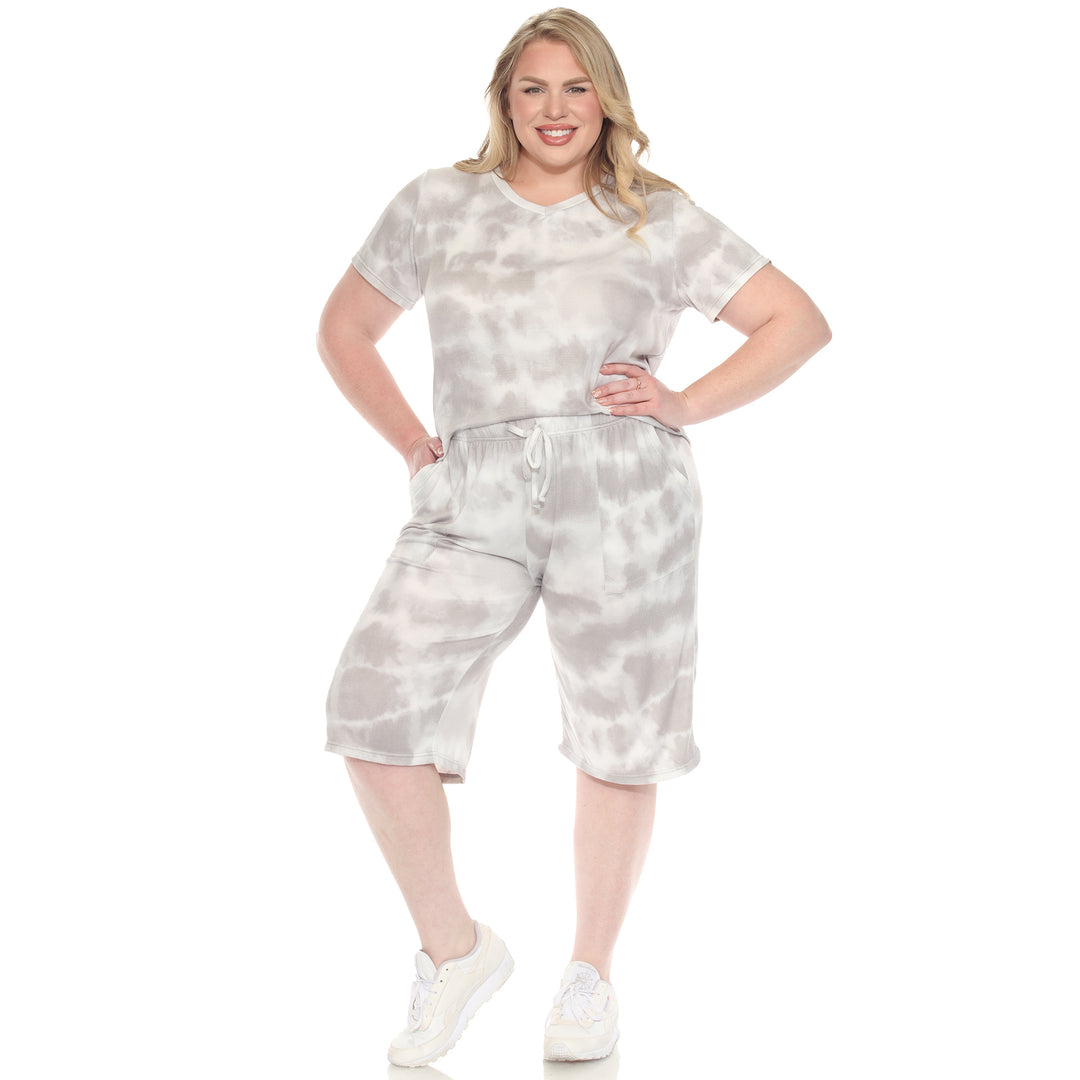 Plus Size Loungewear Set Grey