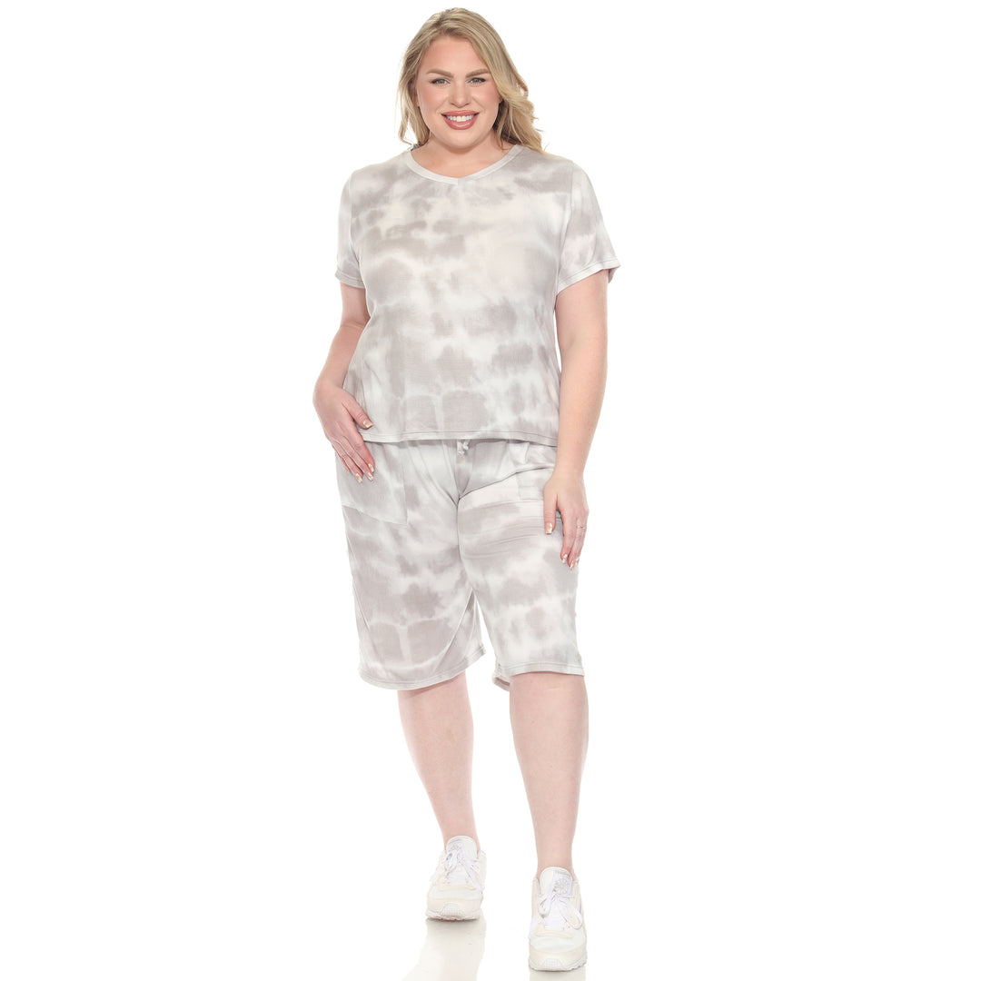 Plus Size Loungewear Set Grey