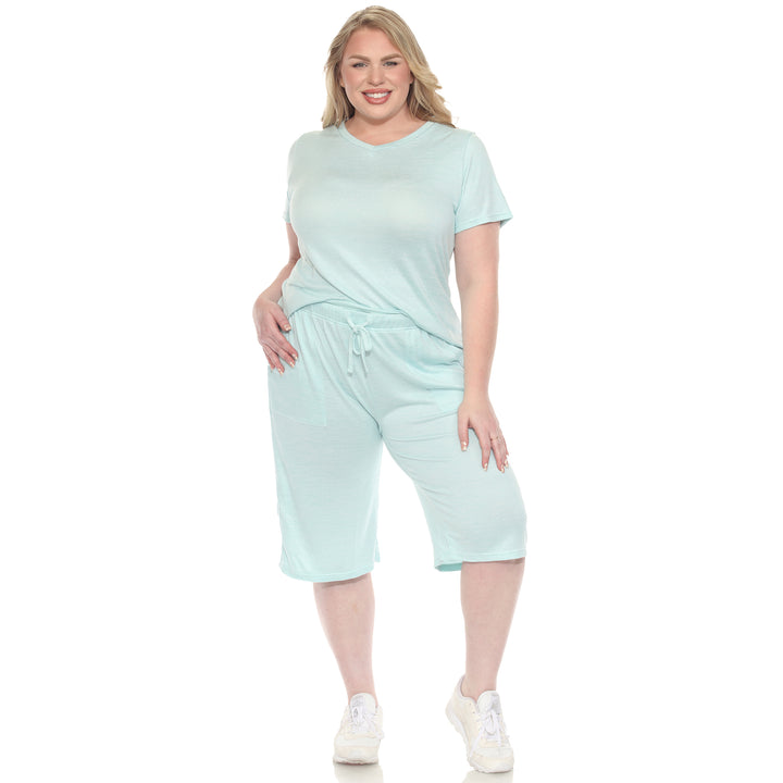 Plus Size Loungewear Set Tiffany Blue