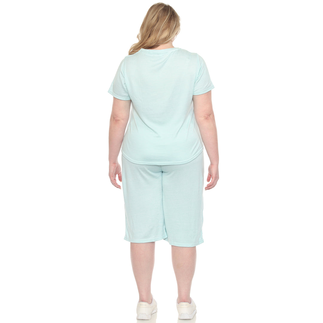 Plus Size Loungewear Set Tiffany Blue