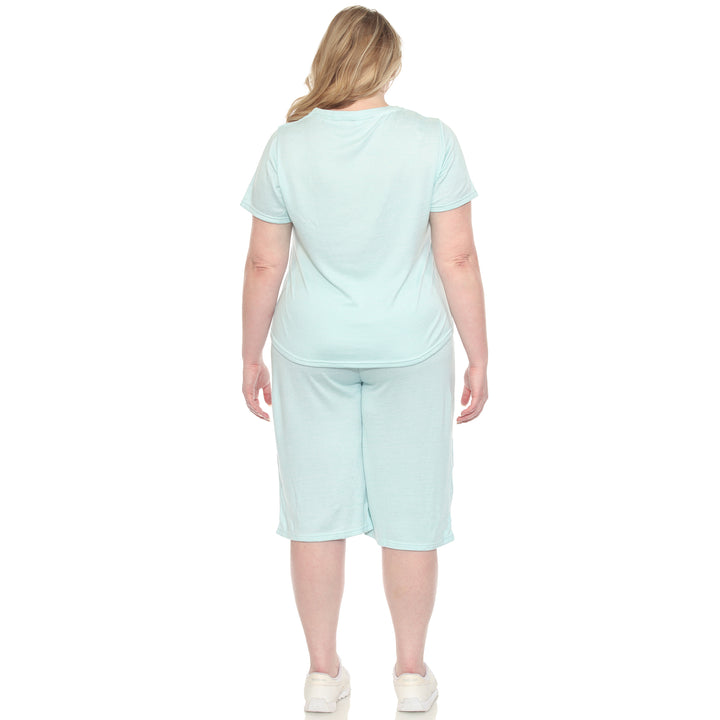 Plus Size Loungewear Set Tiffany Blue