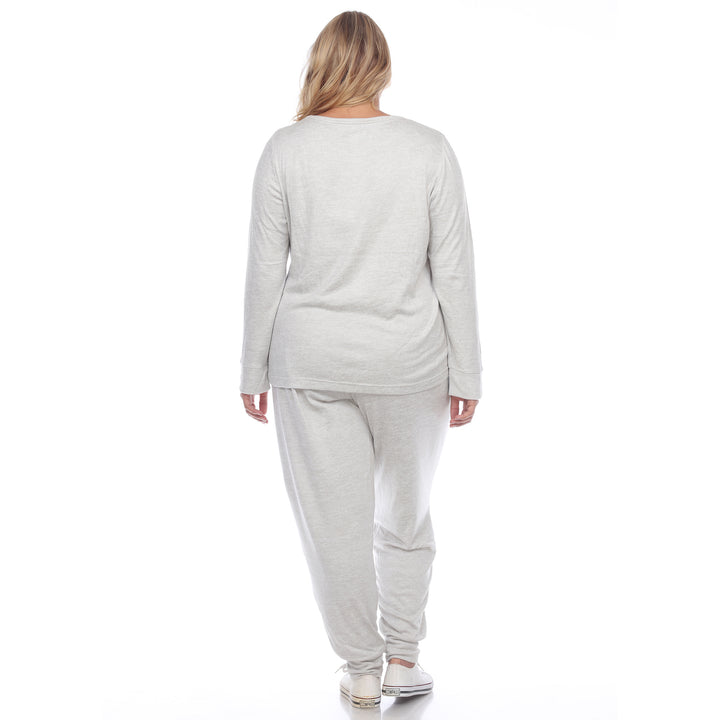 Women's Plus Size 2 Piece Lounge Set