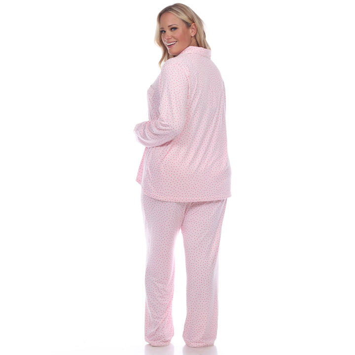 Women's Plus Size Long Sleeve Pajama Set