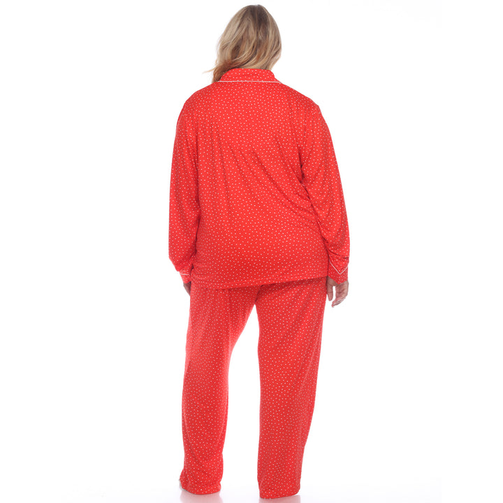 Women's Plus Size Long Sleeve Pajama Set