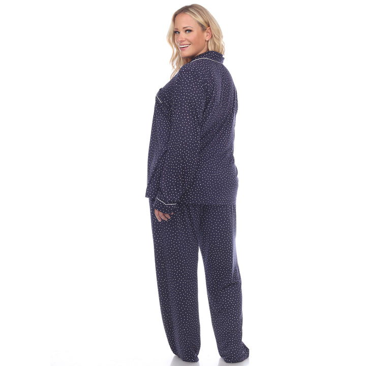Women's Plus Size Long Sleeve Pajama Set