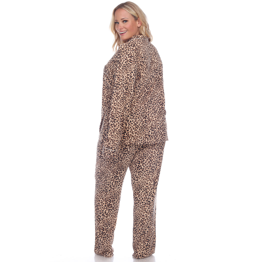 Women's Plus Size Long Sleeve Pajama Set
