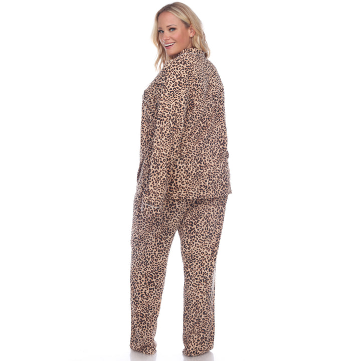 Women's Plus Size Long Sleeve Pajama Set