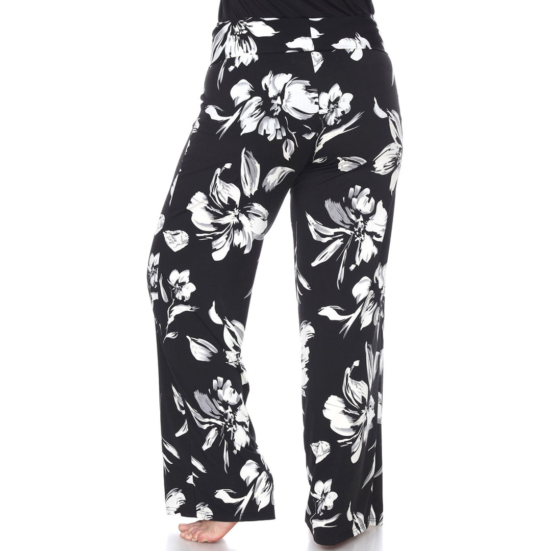 Women's Plus Size Floral Palazzo Pants