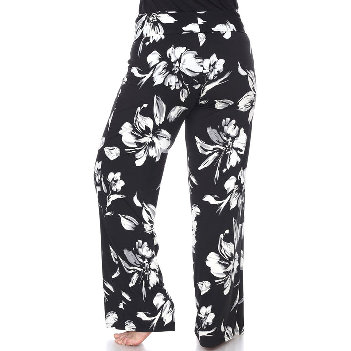Women's Plus Size Floral Palazzo Pants
