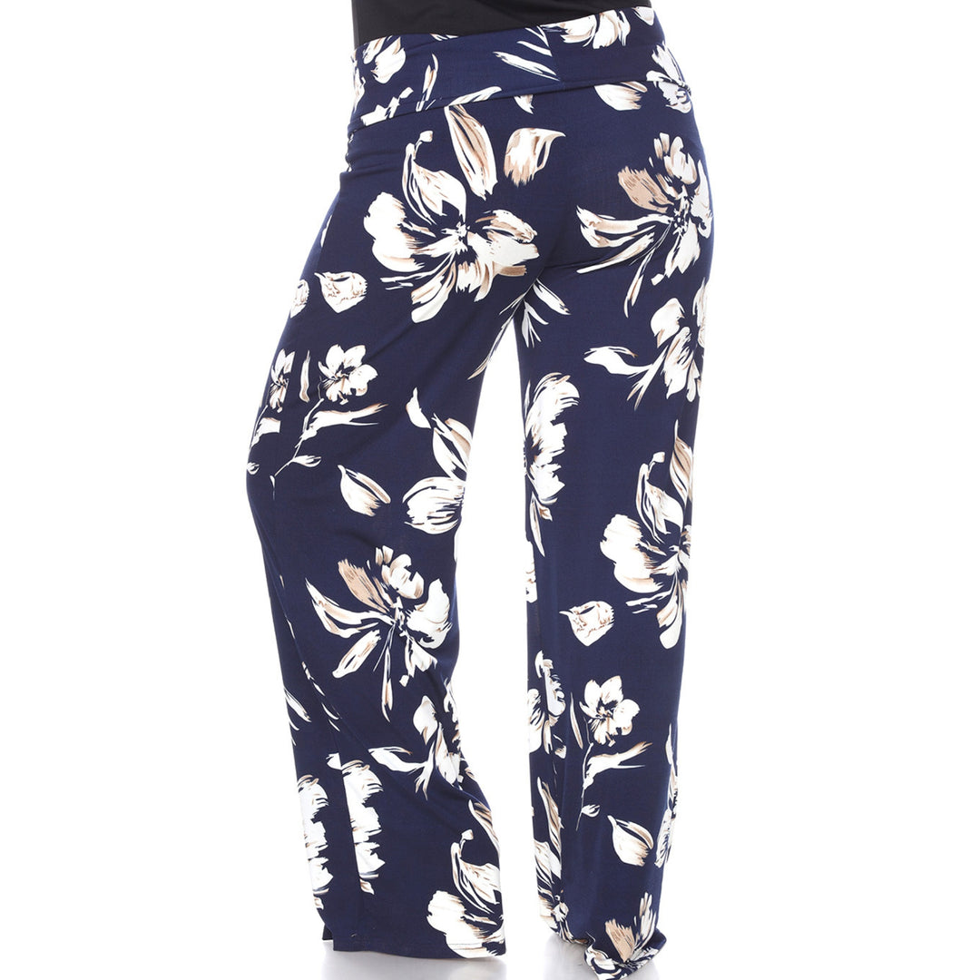 Women's Plus Size Floral Palazzo Pants